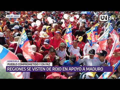 Venezolanos se movilizaron en varias ciudades del país por la paz y en apoyo al presidente Maduro