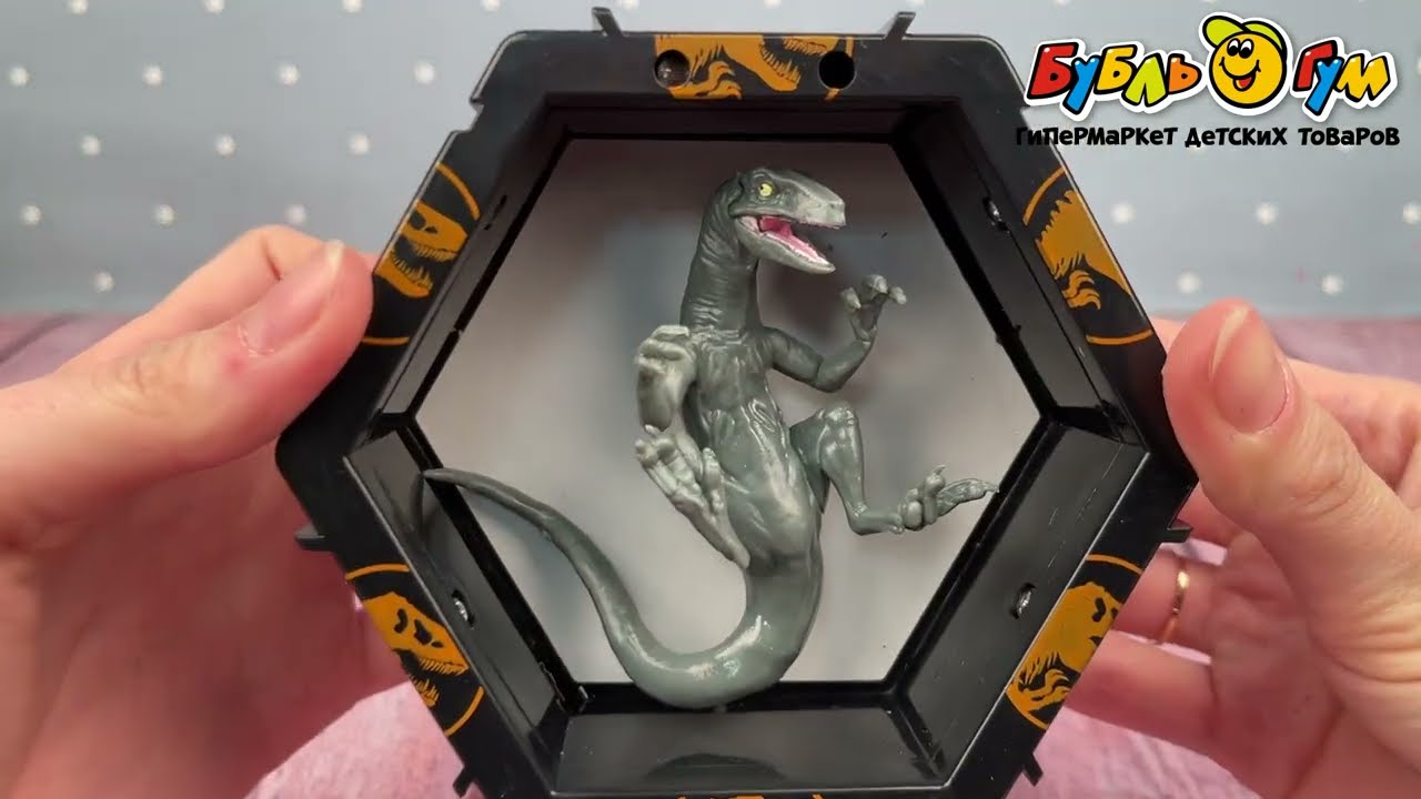 Фигурка коллекционная WOW POD Jurassic World Раптор Блю с подсветкой - видео