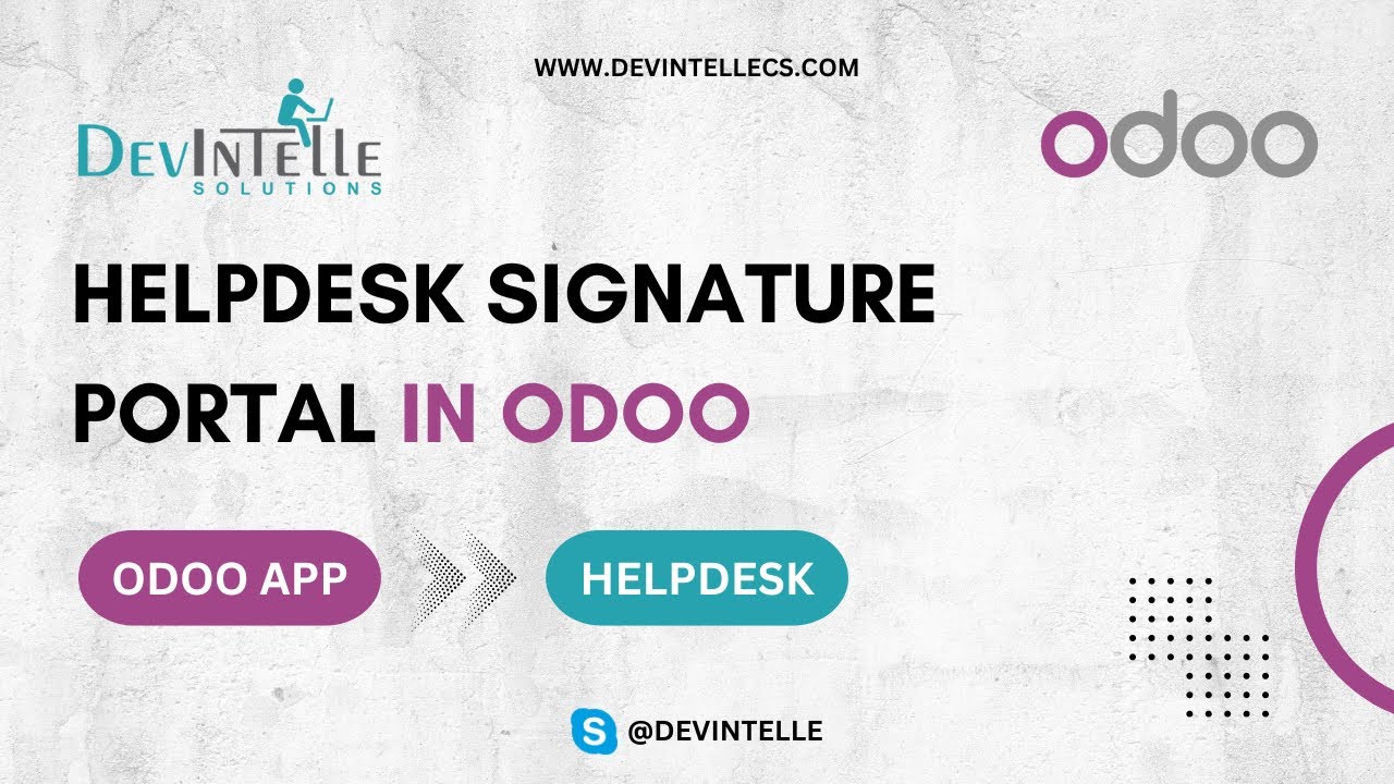 Helpdesk Signature Portal in Odoo | How to Use the Helpdesk Signature Portal in Odoo | 17.05.2023

Helpdesk Signature Portal in Odoo | How to Use the Helpdesk Signature Portal in Odoo The Helpdesk Signature Portal in Odoo is ...