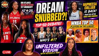 ATLANTA DREAM ALL-STAR SNUB?! 😳 Napheesa Returns + WNBA's Top 50 Players DEBATE!