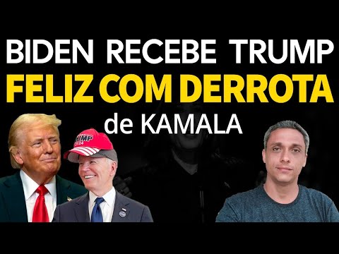 AGORA - Trump se encontra com Biden que parece feliz com derrota de Kamala.