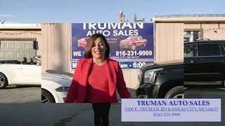 Truman Auto Sales con una aplia variedad  y si mencionas este comercial tu aseguranza es gratis!