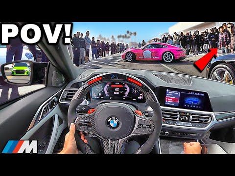 You Drive A Straight Piped BMW M4 G82 To LA's BIGGEST CAR MEET [LOUD EXHAUST POV]