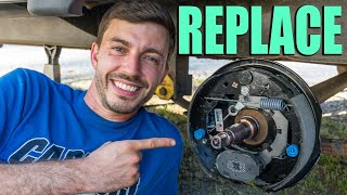 Trailer Electric Drum Brake Replacement and Adjustment - Drum & Hub - Travel Trailer & Fifth Wheel