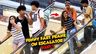 Funny WET FART on Escalator Prank" PART 1