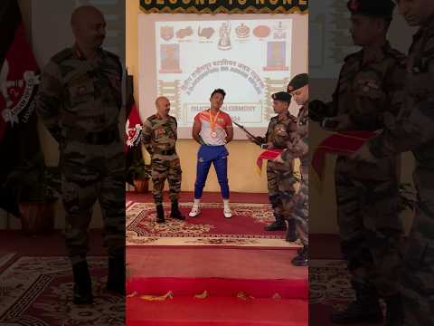 Denic Lalruattluanga felicitated by Assam Rifles in Aizawl
