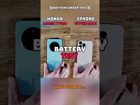 ☠️⚡HONOR MAGIC 7 PRO VS IPHONE 16 PRO MAX BATTERY TEST!!