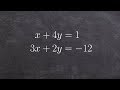 Solving Systems of Equations Using Substitution