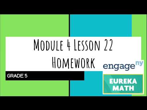 Engage NY // Eureka Math Grade 5 Module 4 Lesson 22...