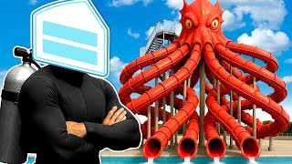 Building a Sea Monster Water Slide! (Waterpark Simulator)