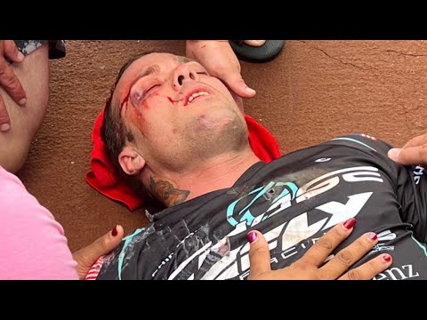 The worse place to crash! - BMX FAIL
