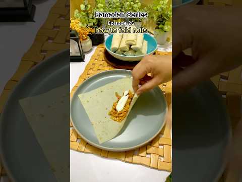 Easy roll folding #shorts #ramadan #youtubeshorts #trendingshorts