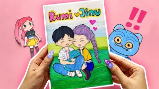 ✨Paper DIY ✨KPOP DEMON HUNTERS Game Book Rumi and Jinu ,Tiger Derpy, Mira