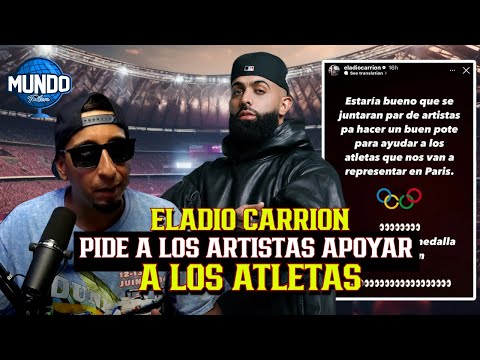 ELADIO CARRION Pide a Los ARTISTAS APOYAR a LOS ATLETAS