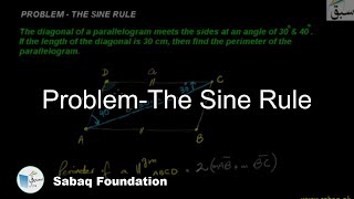 Problem-The Sine Rule