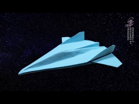 AWESOME PAPER AIRPLANE THAT FLIES FAR AND FAST | DarkStar