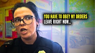 Female Cop Get Owned and Dismissed! Unlawful Orders Refused