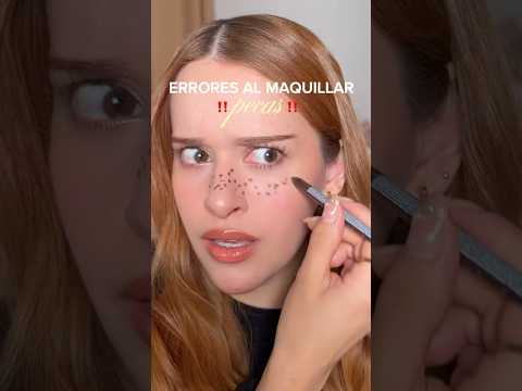 ERRORES al maquillar pecas‼️❌ #maquillaje #maquillajeduradero #maquillajefacil #pecas #tutorial