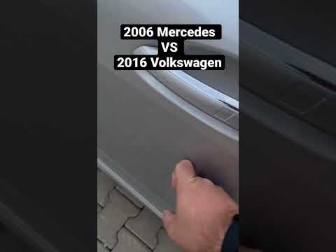 2006 Mercedes S350 VS 2016 Volkswagen Golf Kapı sesi karşılaştırma. Hangisi Tok?  #shorts