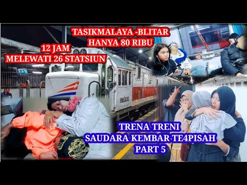 Perjalanan Trena Naik Kereta Api Dari Tasikmalaya Ke Blitar!! Trena Treni Saudara Kembar Terpisah