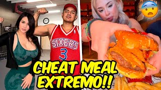 COMIDA EXTREMA DESPUÉS DE UN ENTRENAMIENTO PESADO🔥😈 🍔