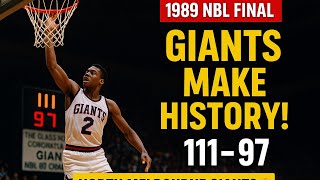"North Melbourne Giants Win First NBL Title! | 1989 Final vs Canberra Cannons 🏆"