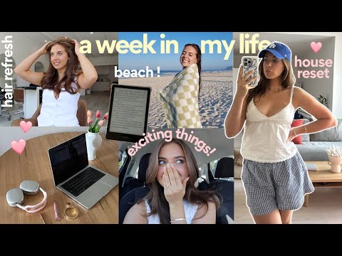 spend a week with me! all the updates, wedding dresses (!!), beach trips & friends