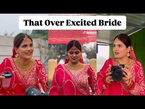 Dulhe ki rote hue photo le lena♥️ | #bride #dulhan #shadi #wedding #dulha #surbhipalaria #shadidance