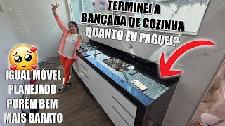 BANCADA DE COZINHA BARATA QUE  PARECE PLANEJADA COMPENSA MUITO !