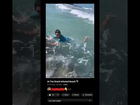 Jump In Shark Infested Beach GONE WRONG #shorts