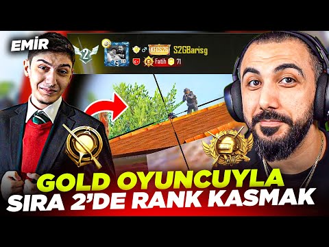 FATİH LİGİ SIRALAMA 2'DE GOLD OYUNCUYLA RANK KASMAK?? 😱 (EMİRLE İMKANSIZ OLAY...) | PUBG MOBILE