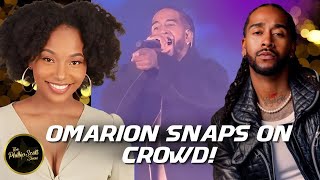 OMARION YELLS AT CROWD FOR SITTING DURING HIS PERFORMANCE