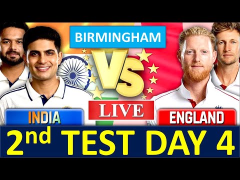 LIVE: India vs England 2nd Test Day 4 Match Live | IND vs ENG 2nd Test Day 4 Cricket Match Live