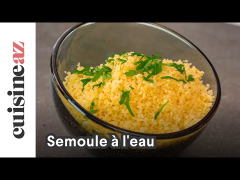 Semoule à l'eau