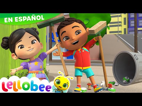 Vamos a limpiar todos juntos 🧹🧽🫧| Caricaturas - Canciones Infantiles 🎵 | Lellobee