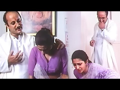धरमचंद ने अकॉउंटट से लिया थप्पड़ का बदला - Anupam Kher Romantic Scene - Ghar Mein Ram.. Part- 4