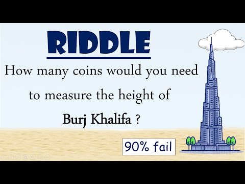 Riddle How Many Coins Do You Need To Measure Height Of