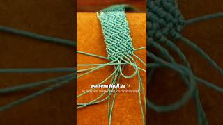 Tutorial Pulsera Fácil 24 | Tejido con nudos e hilo #bracelet #artesania #crafts