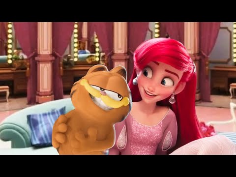 Garfield meets Disney Princesses | Garfield X Wreck It Ralph Movie