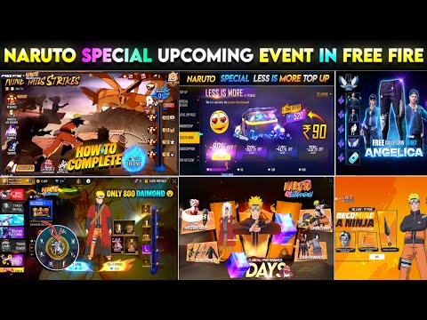 FREE FIRE X NARUTO EVENT, M1887 SKIN, COBRA BUNDLE RETURN FF | FREE FIRE NEW EVENT | FF NEW EVENT