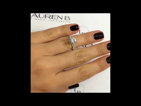 Round Moissanite Braided Band Engagement Ring