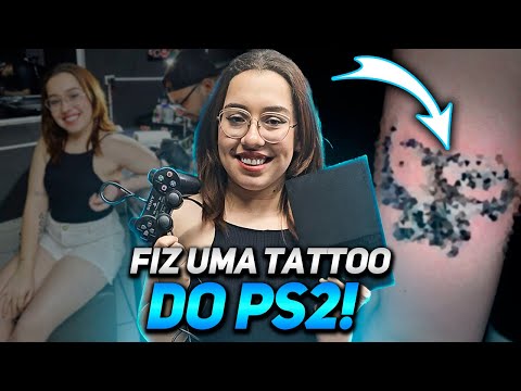 Eu TATUEI o PLAYSTATION 2 ??? - Mostrando minhas novas TATTOOS!