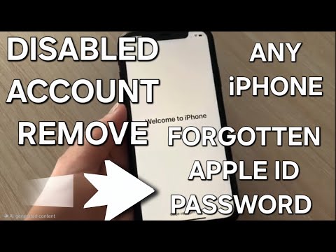 iCloud Unlock Disabled Account with Forgotten Apple ID and Password