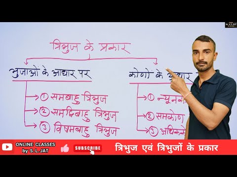 Triangle and Types of Triangles | त्रिभुज एवं त्रिभुज के प्रकार | Maths | Ganit | Tribhuj Ke Prakar