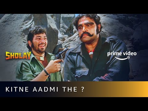 Kitne Aadmi The? - &nbsp;Most Famous Dialogue From Sholay | Gabbar Singh | Amazon Prime Video