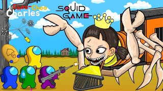 어몽어스 Among Us VS Choo-choo Charles Squidgame | Funny Animation Games