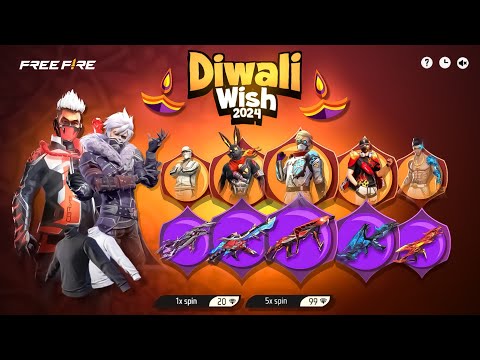 Diwali New Wish Event Free Fire 2024 || New Event Free Fire Bangladesh Server || Free Fire New Event