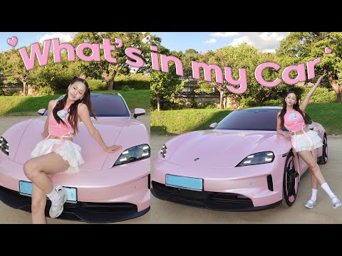 드림카 출고 ..✧˖🎀 ✧˖° 왓츠 인 마이카 (포르쉐 타이칸4s,첫 전기차,차량내 필수 꿀템) | 령령Ryeongryeong