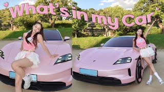 드림카 출고 ..✧˖🎀 ✧˖° 왓츠 인 마이카 (포르쉐 타이칸4s,첫 전기차,차량내 필수 꿀템) | 령령Ryeongryeong