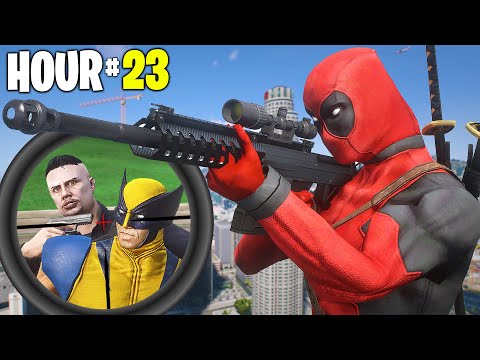 24 Hours as Deadpool & Wolverine Hitman in GTA 5 RP..